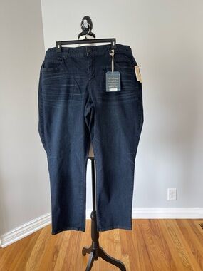 Democracy plus size women's 22W new denim jeans modest stretch high rise NWT